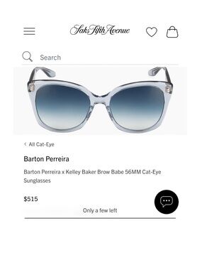 Barton Perreira x Kelley Baker Brow Babe 56MM Cat-Eye Sunglasses